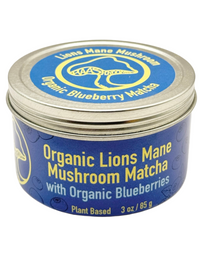 Lions Mane Mushroom Blueberry Coconut Matcha