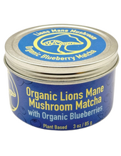 Load image into Gallery viewer, Lions Mane Mushroom Blueberry Coconut Matcha