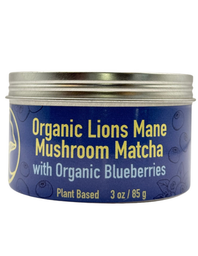 Lions Mane Mushroom Blueberry Coconut Matcha