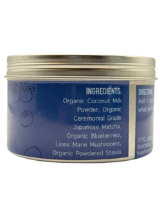Lions Mane Mushroom Blueberry Coconut Matcha