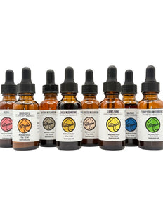 Value Set of 8 Triple Extract Mushroom Tinctures