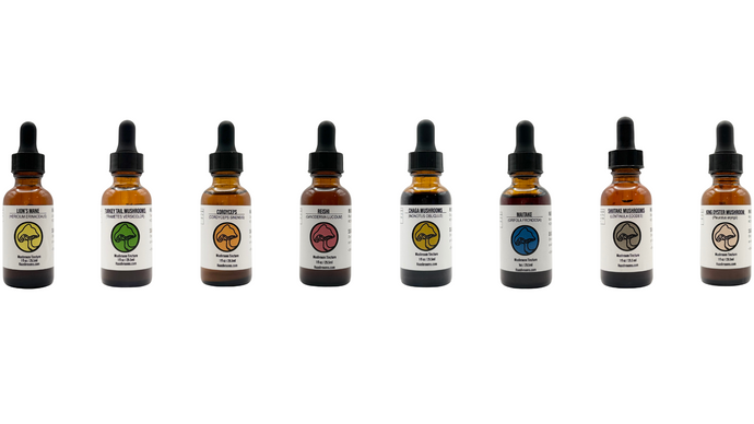 Value Set of 8 Triple Extract Mushroom Tinctures