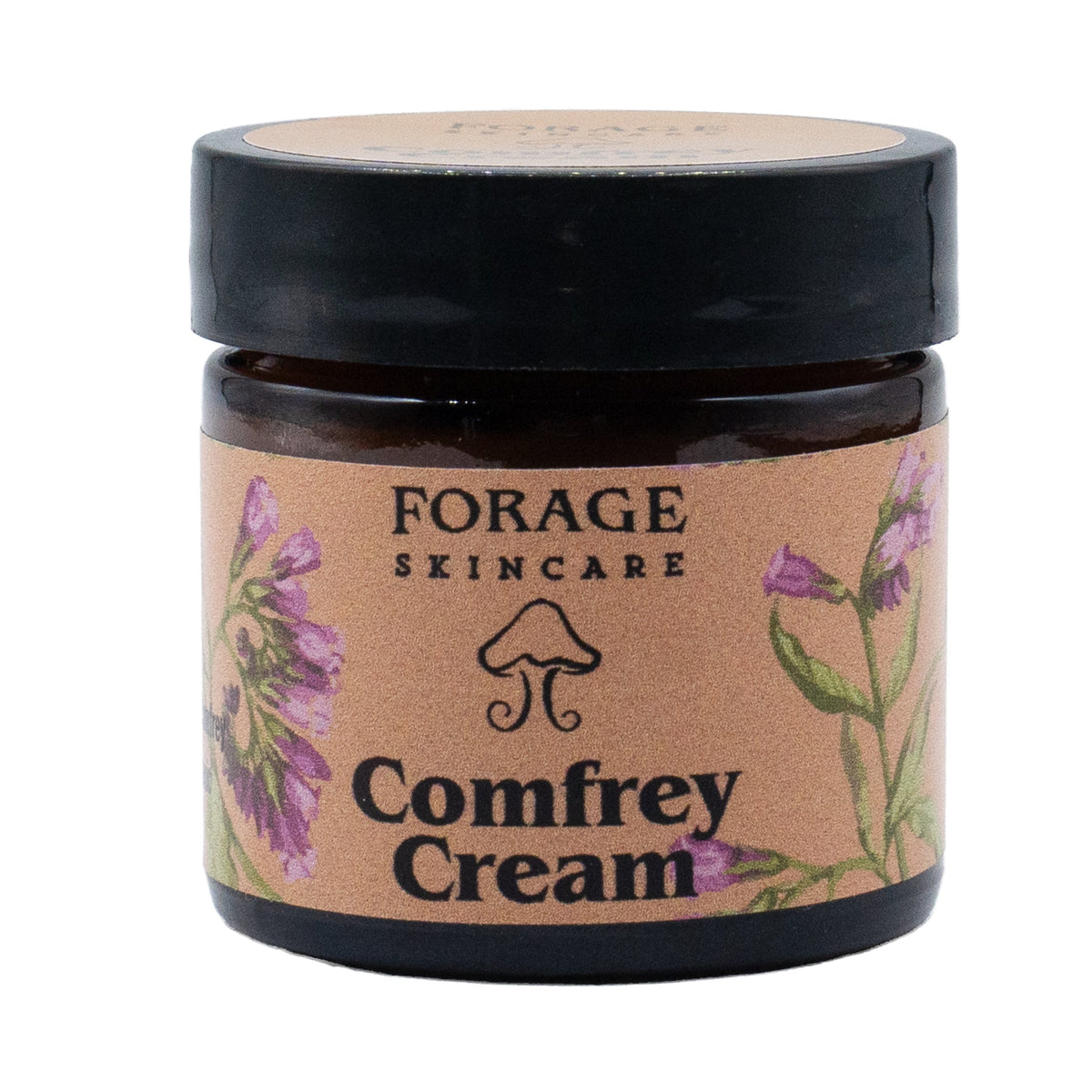 Jar of Comfrey Cream from Forage Skincare on a white background