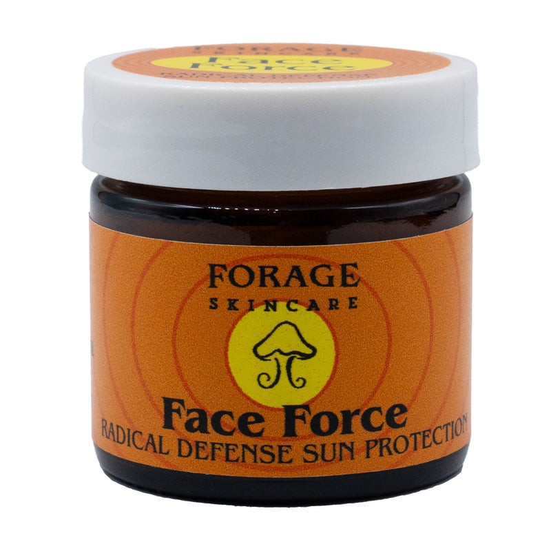 Jar of Forage Skincare Face Force on a white background