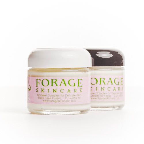 Shiitake Day and Night Face Cream Set for Delicate Skin